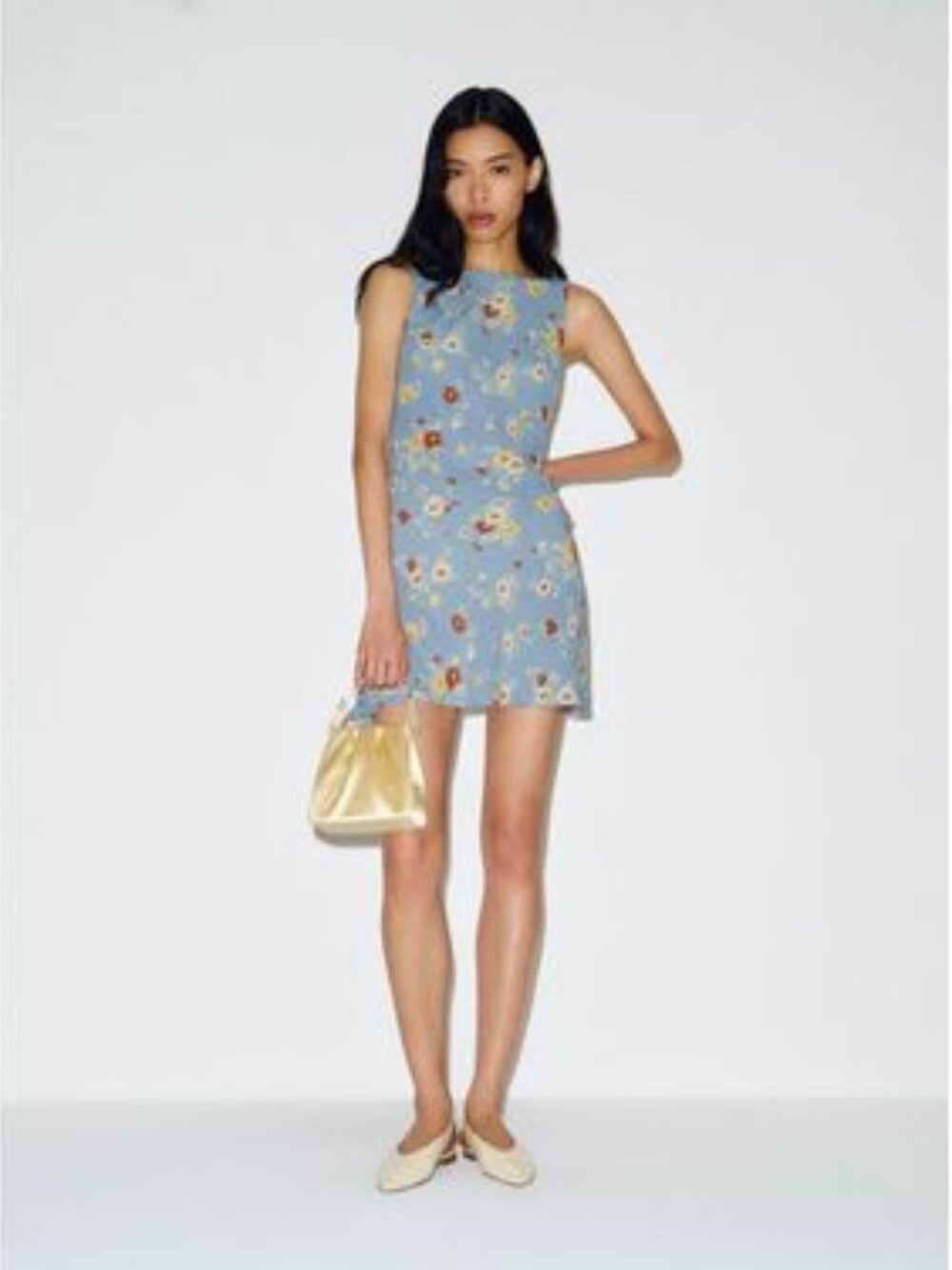 NWT Reformation Blue Floral Mini Dress | Size XS